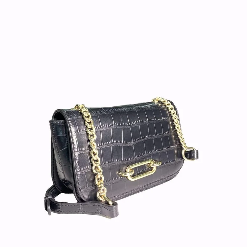 Charme Black Leather Handbag - Image 2