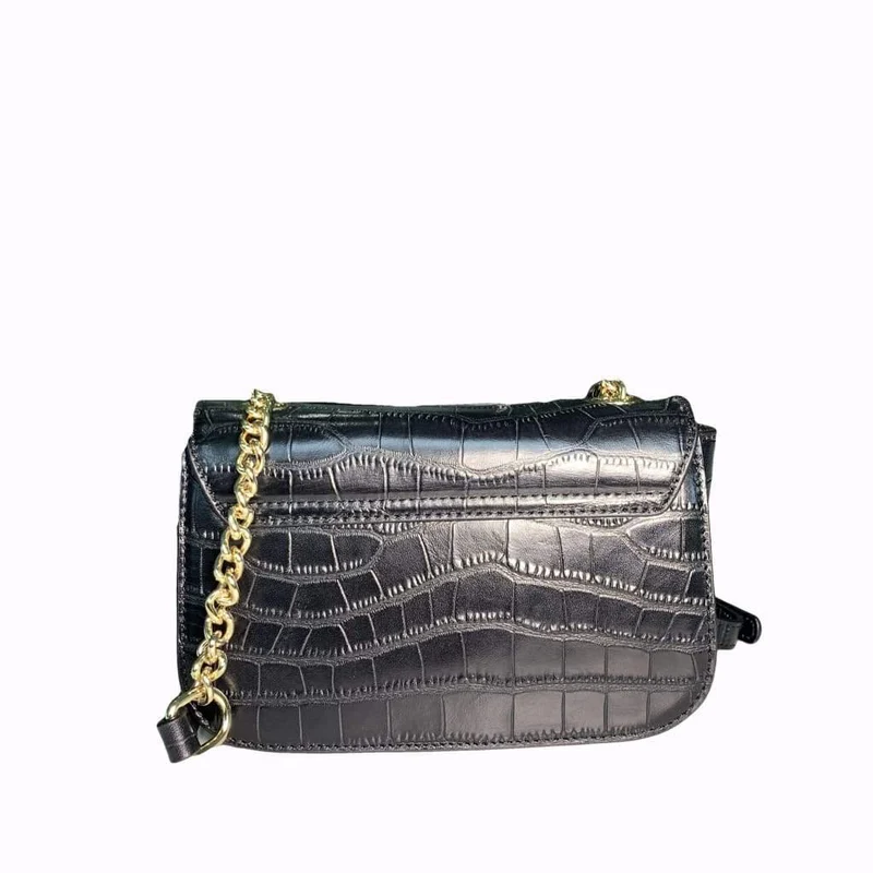 Charme Black Leather Handbag - Image 3