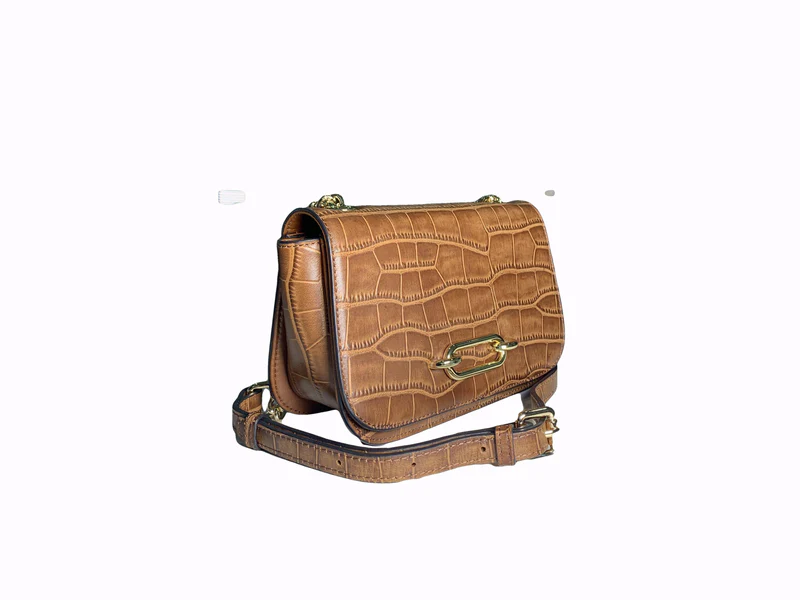 Charme Brown Leather Ladies Handbag - Image 2